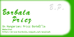 borbala pricz business card